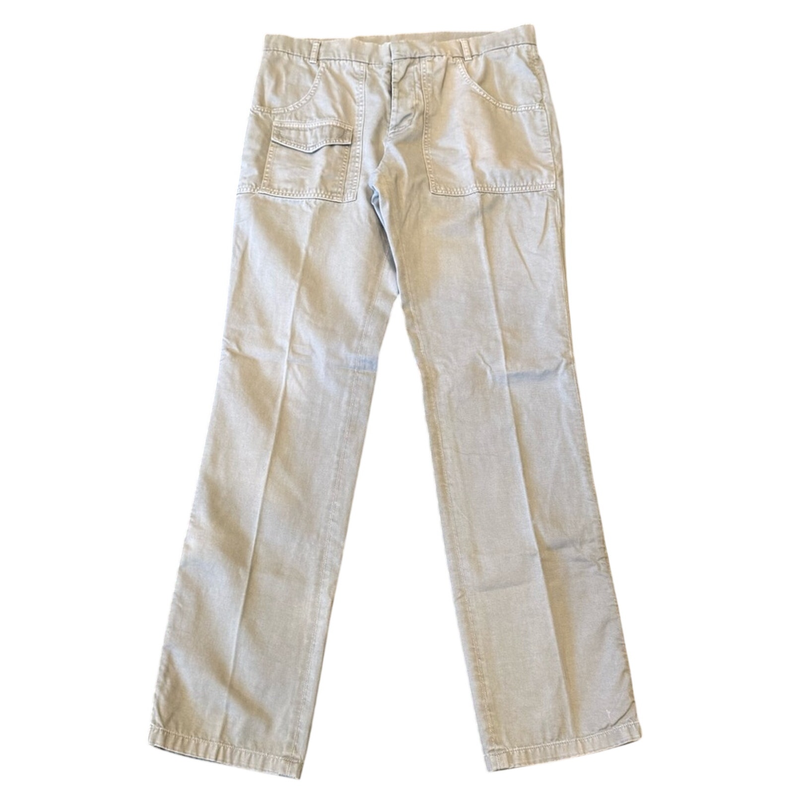 Band Of Outsiders Mens Pants Grey Multipocket Button Fly Retro Size 35x32